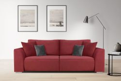 INOSIGN 3-Sitzer »Beatrice«, wahlweise auch mit Bettfunktion und Bettkasten (Tiefe 110cm ist MIT Bettfunktion)