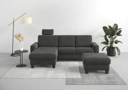 Home affaire Ecksofa »Summer«, mit Recamiere, mit oder ohne Bettfunktion und Bettkasten, Cord-Bezug