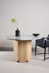 Venture Home Esstisch Esszimmertisch, MDF, Papierlaminat, zentraler Mittelfuss, geräumig