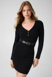 Guess - Strickkleid, für Damen, Black, Größe L