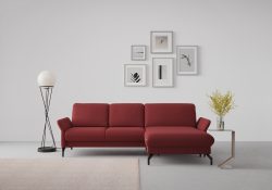 sit&more Ecksofa »Fashion«, wahlweise mit Kopfteilverstellung und Vorziehsitz, motorisch