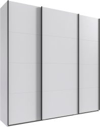 Wimex Kleiderschrank »Mugano, Made in Germany, Lieferung bis in Deine Etage und Stellort«, (wähle Deine Ausstattung: Basic oder Premium!), 3 Schwebetüren, grosse Grössen, mit oder ohne Spiegel, Metallgriffe