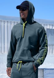 Le Jogger Performance Kapuzensweatshirt, mit praktischen Reissverschlusstaschen