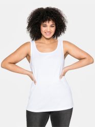 Sheego Tanktop, aus reiner Baumwolle