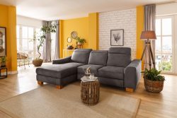 Home affaire Ecksofa »Dundee«, wahlweise mit Kopfteilverstellung und zusätzlich mit Bettfunktion und Bettkasten