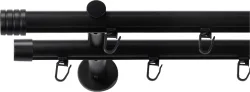 SN DECO GROUP Gardinenstange Ø 19 mm 2 läufig-läufig Fixmass;kürzbar