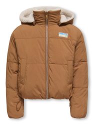 KIDS ONLY Steppjacke »KOGMARIA REVERSIBLE PUFFER JACKET OTW«, mit Kapuze, als Plüschjacke oder Steppjacke tragbar