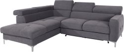 COTTA Ecksofa, inklusive Kopfteilverstellung, wahlweise mit Bettfunktion