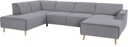 andas Wohnlandschaft »Janek«, mit Federkern und Keder in scandinavischem Design