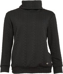 Seidel Moden Rollkragenpullover mit Logo Patch, MADE IN GERMANY