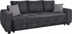 COLLECTION AB Schlafsofa, mit Bettfunktion und Bettkasten, inkl. losen Rücken- und Zierkissen, frei im Raum stellbar