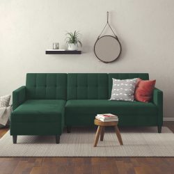 Dorel Home Ecksofa »Hartford«, mit Bettfunktion und Stauraum, Recamiere beidseitig montierbar