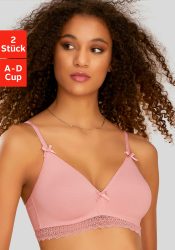 petite fleur Bralette-BH, mit Spitzenband, aus weicher Baumwolle