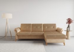 sit&more Ecksofa »Göteborg«, inklusive Sitztiefenverstellung und Federkern, wahlweise mit Bettfunktion und Bettkasten