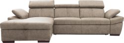 exxpo - sofa fashion Ecksofa, inklusive Kopfteil- und Armteilverstellung, wahlweise mit Bettfunktion