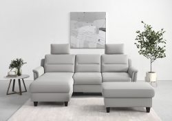 sit&more Ecksofa »Farö«, inklusive Federkern, mit wengefarbenen Füssen, wahlweise mit Bettfunktion und Bettkasten
