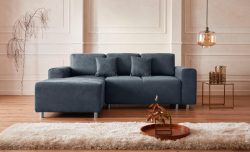 Guido Maria Kretschmer Home&Living Ecksofa »Györ«, wahlweise mit Bettfunktion und Bettkasten incl. 2 Zierkissen, democratichome Edition