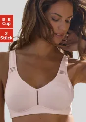 petite fleur T-Shirt-BH Packung, ohne Bügel aus Baumwolle – auch ideal für grosse Grössen, bequemer BH