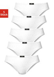 H.I.S klassische Slips (5 Stück) mit Logo am Bund, Grösse 40-58