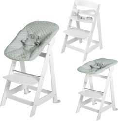roba® Hochstuhl »Treppenhochstuhl 2-in-1 Set Style, Born Up«, mit Neugeborenen-Aufsatz