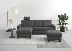Home affaire Ecksofa »Summer«, mit Recamiere, mit oder ohne Bettfunktion und Bettkasten, Cord-Bezug