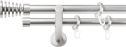 SN DECO GROUP Gardinenstange Ø 19 mm 2 läufig-läufig Fixmass;kürzbar