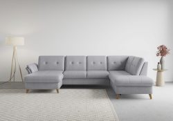 sit&more Wohnlandschaft »Göteborg«, inklusive Sitztiefenverstellung und Federkern, wahlweise mit Bettfunktion und Bettkasten