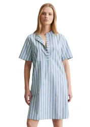 Marc OPolo DENIM Hemdblusenkleid Seitennahttaschen gestreift, A-Shape