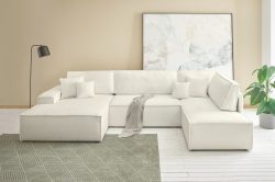 andas Wohnlandschaft »FINNLEY«, mit Bett-Funktion (Liegefläche 194/139 cm, mit 4 losen Rückenkissen