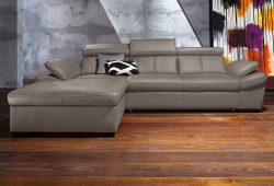 exxpo - sofa fashion Ecksofa, inklusive Kopfteil- und Armteilverstellung, wahlweise mit Bettfunktion