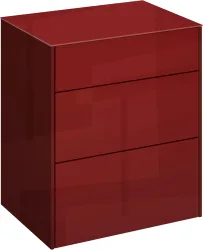 Mäusbacher Kommode Kommode BHT 52/63/42 cm, Push to open, Front+Oberplatte=Glas