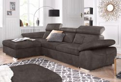 exxpo - sofa fashion Ecksofa, wahlweise mit Bettfunktion und Bettkasten
