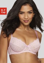 LASCANA Bügel-BH »Cara« mit femininer Spitze, anteilig aus recyceltem Material, Dessous