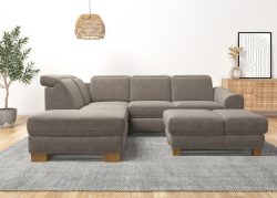 Home affaire Ecksofa »Dundee«, wahlweise mit Kopfteilverstellung und zusätzlich mit Bettfunktion