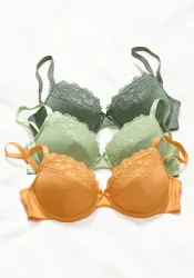 petite fleur by Lascana Push-up-BH Packung, 3 Stück, mit Bügel im attraktiven Multipack, Dessous