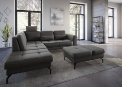 sit&more Ecksofa »Bendigo V«, inklusive Sitztiefenverstellung, Bodenfreiheit 15 cm, wahlweise in 2 unterschiedlichen Fussfarben