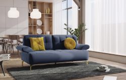 sit&more 2-Sitzer »Orient 1«, inkl. 2 Zierkissen mit Strass-Stein, goldfarbene Metallfüsse