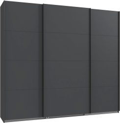 Wimex Kleiderschrank »Mugano, Made in Germany, Lieferung bis in Deine Etage und Stellort«, (wähle Deine Ausstattung: Basic oder Premium!), 3 Schwebetüren, grosse Grössen, mit oder ohne Spiegel, Metallgriffe