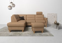 Home affaire Ecksofa »Palmera«, Federkern, wahlweise mit Bettfunktion und mit/ohne Stauraum