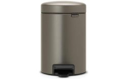 BRABANTIA, BRABANTIA - Treteimer NEWICON - beigegrau - Metall - 17cm/17cm