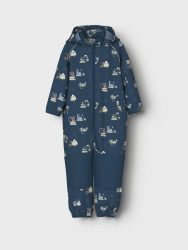 Name It Overall »NMMALFA08 SOFTSHELL SUIT AOP 1FO NOOS« mit dekorativen und reflektierenden Details