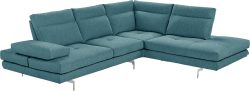 CALIA ITALIA Ecksofa »Toby Wing«, Sitztiefenverstellung, Eckelement mit Funktion, Füsse in Chrom glänzend