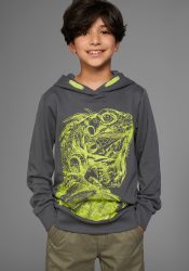 KIDSWORLD Kapuzensweatshirt »GECKO«, cooles Tiermotiv