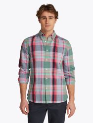 Tommy Hilfiger Langarmhemd »LINEN BLEND MADRAS CHECK«