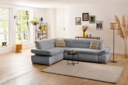 my home Ecksofa »Avesa«, Wahlweise mit Arm- und Bettfunktion, B/T/H: 275/211/80 cm