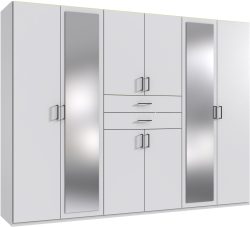Wimex Kleiderschrank »Diver Drehtürenschrank mit Spiegel, 180, 225 o. 270cm breit«, Bestseller Schlafzimmerschrank wahlweise 3 Innenausstattungen