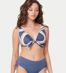 Bikini Oberteil Damen Blau B/38