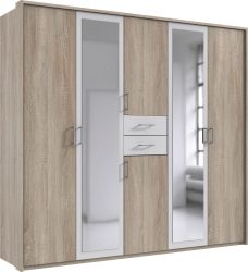 Wimex Kleiderschrank »Diver Drehtürenschrank mit Spiegel, 180, 225 o. 270cm breit«, Bestseller Schlafzimmerschrank wahlweise 3 Innenausstattungen