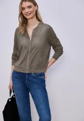 Blouson aus Velours Mesh mit Zipper