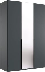 Wimex Kleiderschrank »Mugano,in 8 Breiten,3 Höhen,2 Tiefen, viele Farben, Made in Germany«, (in Basic oder Premium Ausstattung mit 2 weiteren Einlegeböden), mit langen oder kurzen Griffen aus Metall, mit oder ohne Spiegel